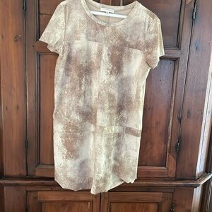 Stylish ultra suede long top or short dress